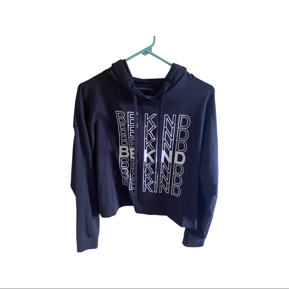 Good hYOUman cropped hoodie